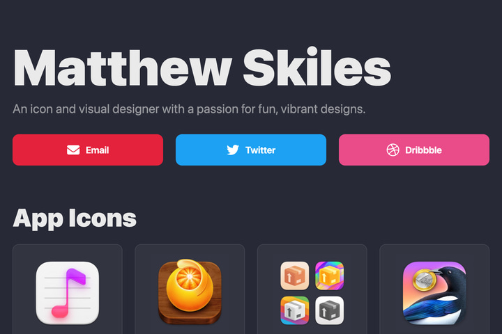 Matthew Skiles website preview